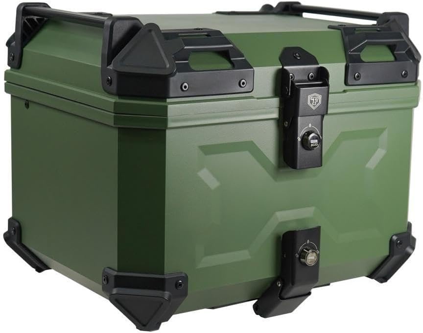 お値引き依頼された方‼️ リアボックス 45l 背もたれ abs バイク トップケース グリーン 2617